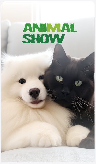 โปสเตอร์ช่อง Animal Show สุนัขกับแมวซุกกัน